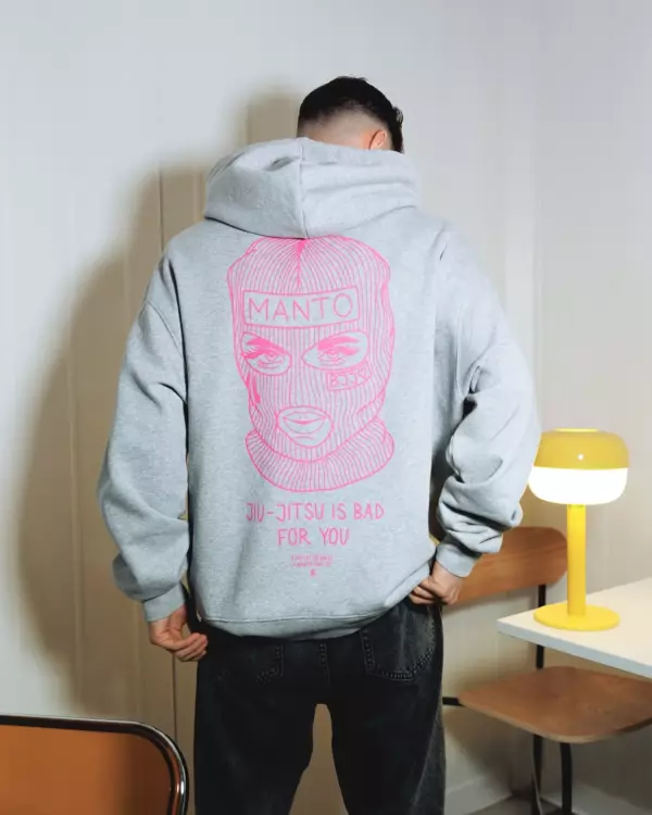 Худи MANTO BALACLAVA OVERSIZE серая